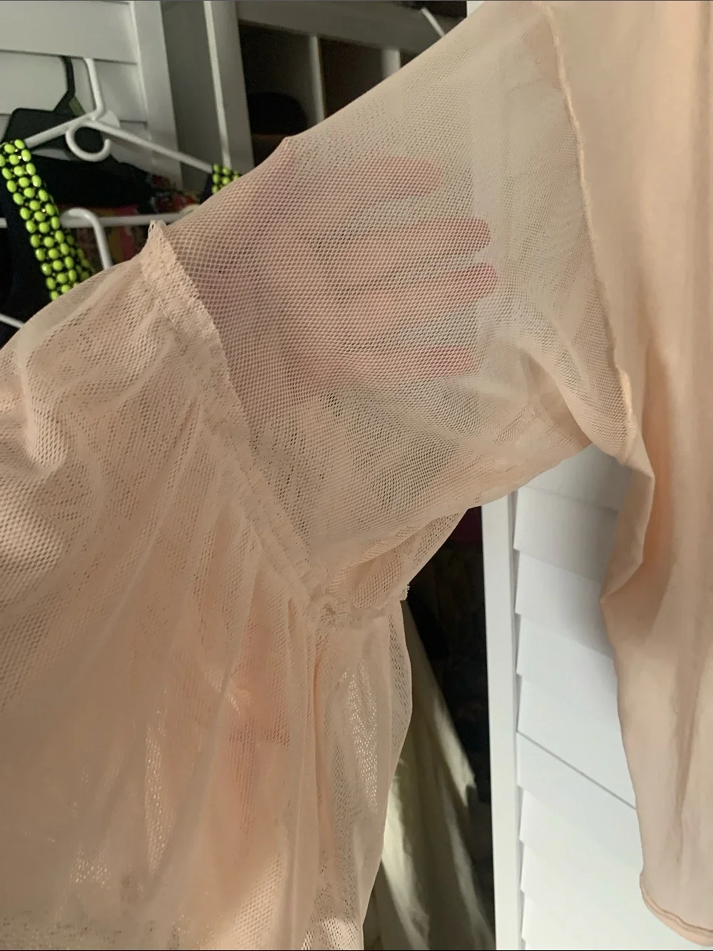Free People Cropped Bell-Sleeve Top in Blush